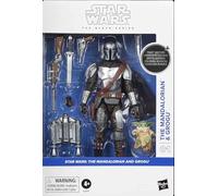 STAR WARS First Edition The Black Series The Mandalorian & Grogu, The Mandalorian & Grogu Deluxe Collectible 6 Inch Action Figure
