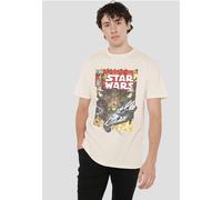 Star Wars Flea Market Retro Comic Cover T-Shirt, Natural in Beige | Size: 3XL Star Wars Beige 3XL