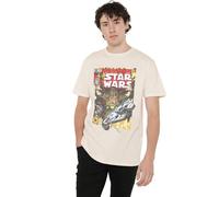 Star Wars Flea Market Retro Comic Cover Unisex T Shirt, Natural, Small