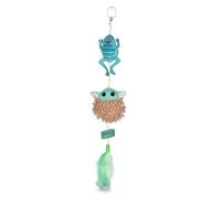 STAR WARS for Pets GROGU Cat Toy Teaser with Plush Feathers & Pom Poms | Bouncy Teaser Cat Toy with Hungry GROGU| Interactive Toy for Cats Danc