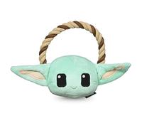 Star Wars for Pets GROGU Rope Ring With Plush Head Dog Toy | The Mandalorian Chew Toy for Dogs, Tug of War, 7 Inch (FF19276)