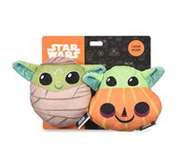 STAR WARS for Pets The Mandalorian 4” Halloween Cat Toys 2pc GROGU Mummy & GROGU Pumpkin with Catnip | for Pets GROGU Catnip Cat Toys 2 Piece Collection (FF23417)