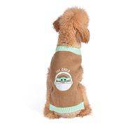 STAR WARS for Pets The Mandalorian Dog Sweater, Medium (M) | The Mandalorian & GROGU Sweater for Dogs | Star Wars Pet Apparel, Star Wars Sweater for Dogs