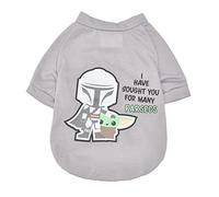 STAR WARS for Pets The Mandalorian Dog T-Shirt, Small (S) | The Mandalorian & GROGU Tee Shirt for Dogs | Star Wars Pet Apparel, Star Wars Tee for Dogs
