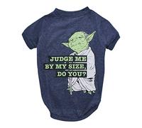 Star Wars for Pets Yoda "Judge Me by My Size, Do You?" Dog Tee | Star Wars Dog Shirt for Large Dogs | Size Large | Soft, Cute, and Comfortable Dog Clothing and Apparel