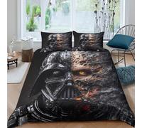 Star Wars for Teens And Adults Duvet Cover Comforter Covers Quilt Cover 3D Print Darth Vader Bedding Set Soft Microfiber with Zipper Closure with Pillow Cases 3 Pieces Double（200x200cm）