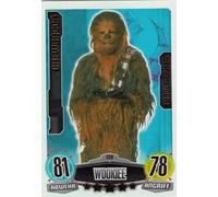Star Wars Force Attax Single Card Movie Cards 228 Chewbacca shell with faux Wookiee Force Master (German Language)