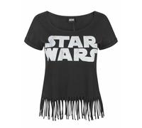 (Large) Star Wars Fringe Short Sleeved T-Shirt (Womens Black)