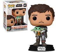 Star Wars Funko Pop The Mandalorian With Grogu 461, Vinyl Pop Art Action Figure