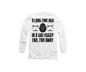 Star Wars GalEggsy Far, Far Away Long Sleeve T-Shirt, White | Size: Small Star Wars White S
