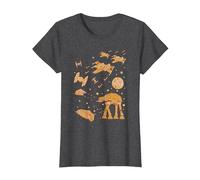 Star Wars Gingerbread Battle T-Shirt, Women, Dark Heather Grey, 3X-Large