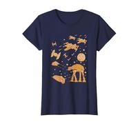 Star Wars Gingerbread Battle T-Shirt, Women, Navy Blue, Small