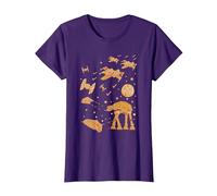 Star Wars Gingerbread Battle T-Shirt, Women, Purple, Large