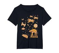 Star Wars Gingerbread Battle T-Shirt, Women's Plus, Black, 5X