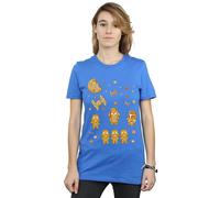 Star Wars Women's Gingerbread Empire Cotton Boyfriend T-Shirt in Blue | Size: Small Star Wars Blue S