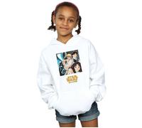 Star Wars Girl's Anime Poster Hoodie in White | Size: 9 Years Star Wars White 9 Years