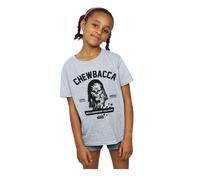 Star Wars Girl's Collegiate Chewbacca T-Shirt in Grey | Size: 12-13 Years Star Wars Grey 12-13 Years