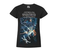 Star Wars Girls Death Star Short-Sleeved T-Shirt7-8 Years Black NS6089