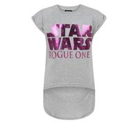 Star Wars Girls Grey Short Sleeved T-Shirt - 11-12 Years