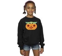 Star Wars Girls Grogu Pumpkin Sweatshirt Black 7-8 Years