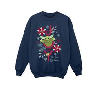 Star Wars Girl's Joy To The Galaxy Sweatshirt in Navy | Size: 12-13 Years Star Wars Navy 12-13 Years