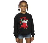 Star Wars Girl's Merry Force Be With You Sweatshirt in Black | Size: 12-13 Years Star Wars Black 12-13 Years