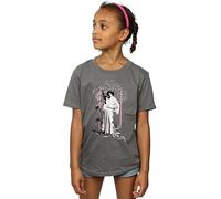 Star Wars Girls Princess Leia Distressed T-Shirt 9-11 Years Charcoal