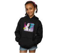 Star Wars Girl's Princess Leia Neon Hoodie in Black | Size: 12-13 Years Star Wars Black 12-13 Years