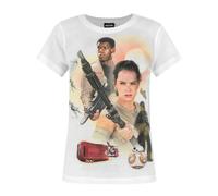Star Wars Girl's Short Sleeved T-Shirt | Girls White | Officially Licensed Merch | Size: 3-4 Years Star Wars White 3-4 Years