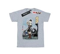 Star Wars Girls The Last Jedi Japanese Rey Cotton T-Shirt BI38543