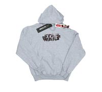 Star Wars Girls The Last Jedi Spray Logo Hoodie 12-13 Years Sport Grey