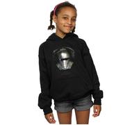 Star Wars Girl's The Mandalorian Dark Helmet Hoodie in Black | Size: 12-13 Years Star Wars Black 12-13 Years