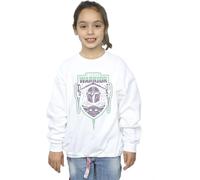 Star Wars Girl's The Mandalorian Fierce Warrior Patch Sweatshirt in White | Size: 7-8 Years Star Wars White 7-8 Years