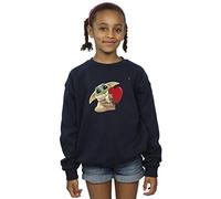 Star Wars Girls The Mandalorian The Kids with Heart Sweatshirt Navy Blue 9-11 Years