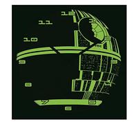 Star Wars Glow in the Dark Wall Clock (Death Star Glow) 25cm Diameter - Official Merchandise