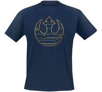 Star Wars Gold Rebel Logo T-shirt blue S