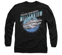 Star Wars Grandad One In A Millennium Vintage Long Sleeve T-Shirt S-2XL, Black