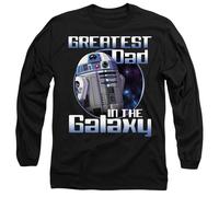 Star Wars Greatest Dad in the Galaxy Long Sleeve T-Shirt S-2XL, Black
