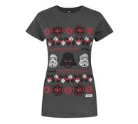 Star Wars Grey Darth Vader Short Sleeved T-Shirt Womens