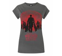 Star Wars Women's Adult Short Sleeved T-Shirt (Grey) in Grey | Size: XL Star Wars Grey XL