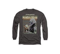 Star Wars Grogo Legend Continues Long Sleeve T-Shirt, Charcoal | Size: Large Star Wars Charcoal L