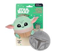 STAR WARS Grogu and the Mandalorian Squeaky Plush Dog Toy 2-Pack - Two 3.5-Inch Plush with Squeakers Inside