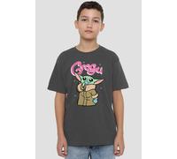 Star Wars Grogu Bubble Unisex Kids T Shirt, Charcoal, 12-13 Years