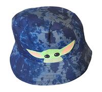 Star Wars Grogu Bucket Hat, Packable Travel Hat, Wide Brim Summer Hat, Blue, One Size