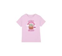 Star Wars Grogu Cutest in The Galaxy Girls T Shirt, Pink, 5-6 Years
