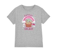 Star Wars Grogu Cutest in The Galaxy Kids T Shirt, Athletic Heather, 9-11Y