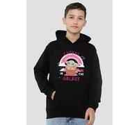 Star Wars Grogu Cutest In The Galaxy Youth Kids Pull-Over Hoodie, Black Disney Black 5-6 Years