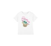 Star Wars Grogu Mood Adorable Unisex Kids T Shirt, White, 3-4 Years