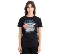 Grogu My Love Is Strong T-Shirt, Black Star Wars Black M