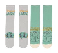 Grogu Socks (Pack of 3) Star Wars Multi L/XL